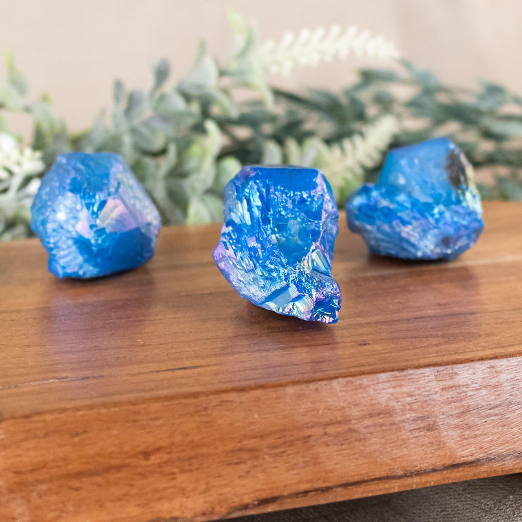Cobalt Aura Quartz Point 1lb | | Wiccan Center
