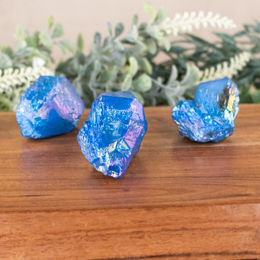 Cobalt Aura Quartz Point 1lb | | Wiccan Center
