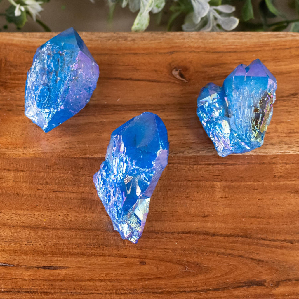 Cobalt Aura Quartz Point 1lb | | Wiccan Center