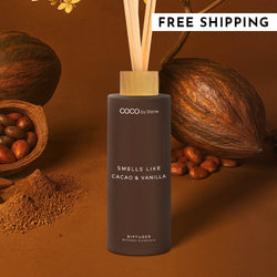 5oz Smells Like Cacao & Vanilla Reed Diffuser | Smells Like Diffuser | Wiccan Center