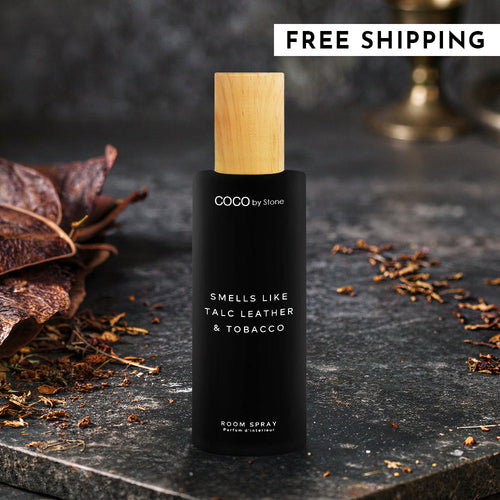 5oz Smells Like Talc Leather & Tobacco Room Spray | Smells Like Room spray | Wiccan Center