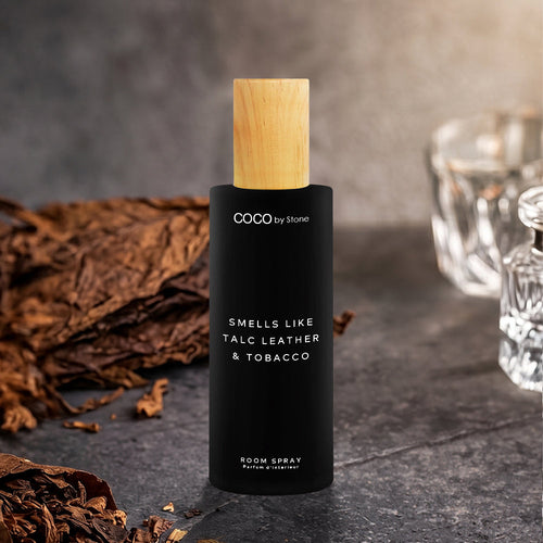 5oz Smells Like Talc Leather & Tobacco Room Spray | Smells Like Room spray | Wiccan Center