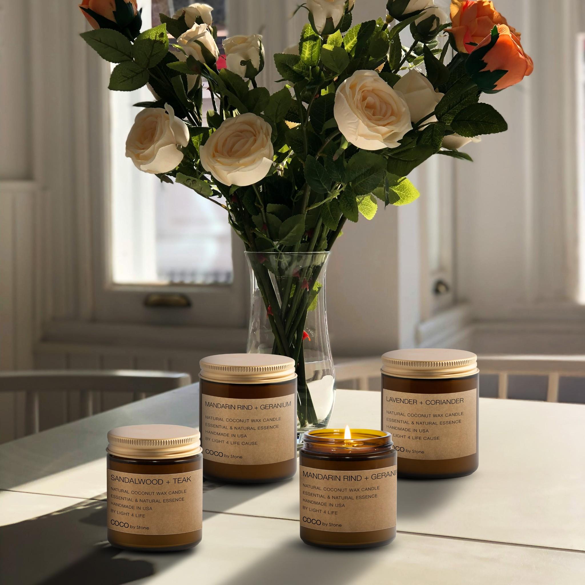 7.2oz Cypress + Vetiver Natural Coconut Apricot Wax Candle