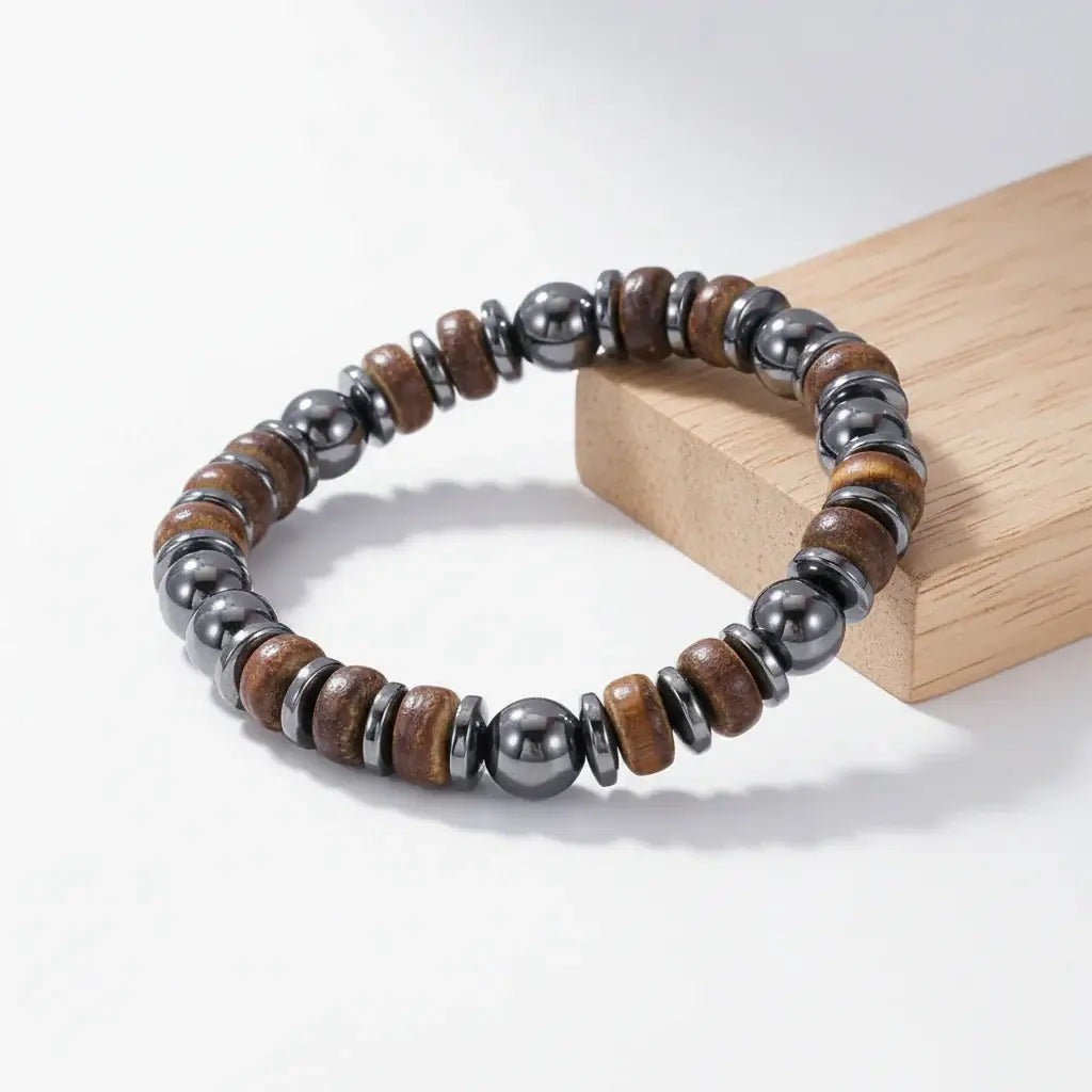 Coconut Shell Bracelet For Men Bohemian Tribal Wooden Beaded Wristband