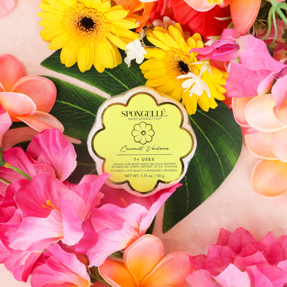 Coconut Verbena | Daisy Spongette | Body Wash Infused Buffer | Wiccan Center