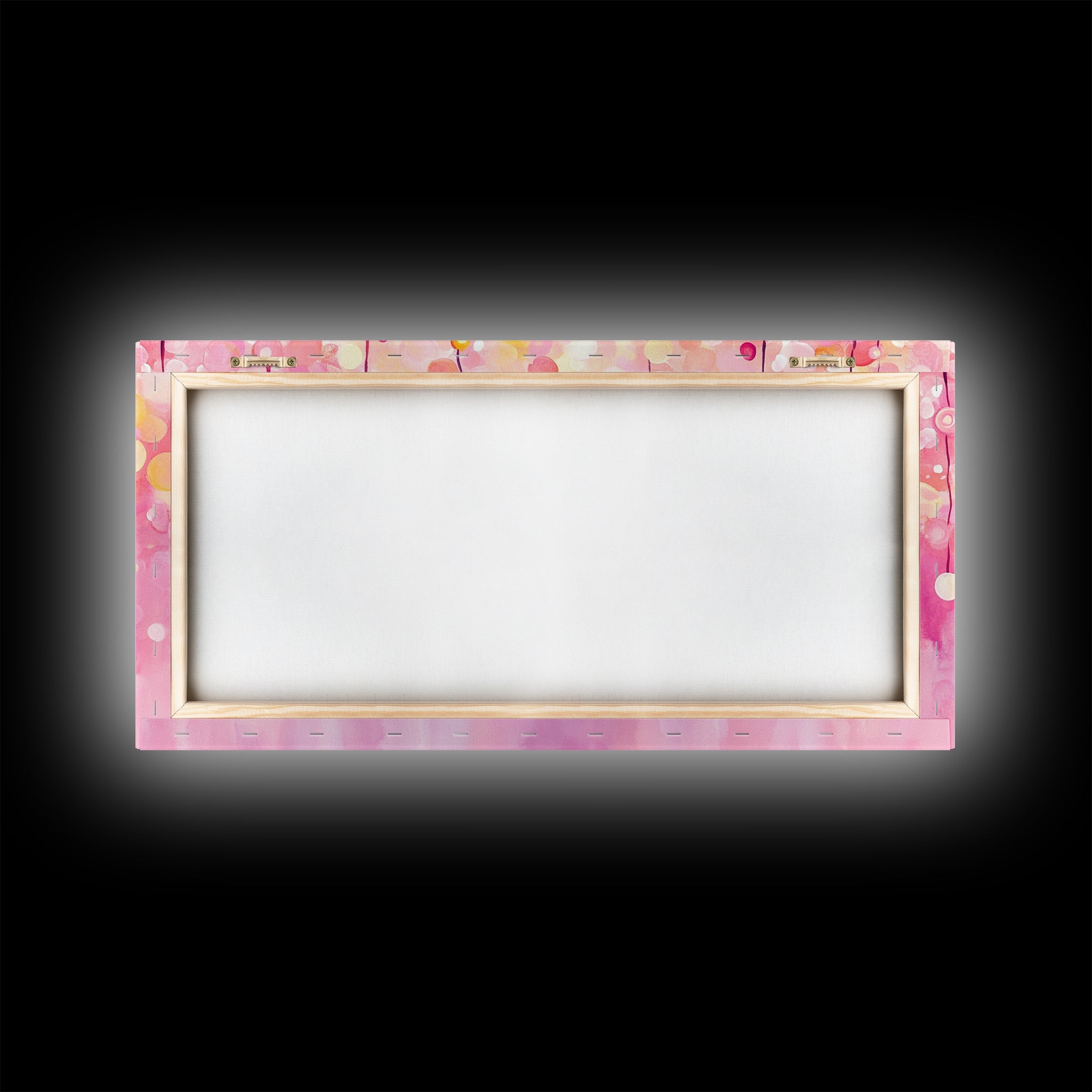 Magical Fairy Light Pink Abstract Canvas Print with Bokeh Lights, Ideal Whimsical Art for Living Room, Vertical Skinny Wall Art | | Wiccan Center