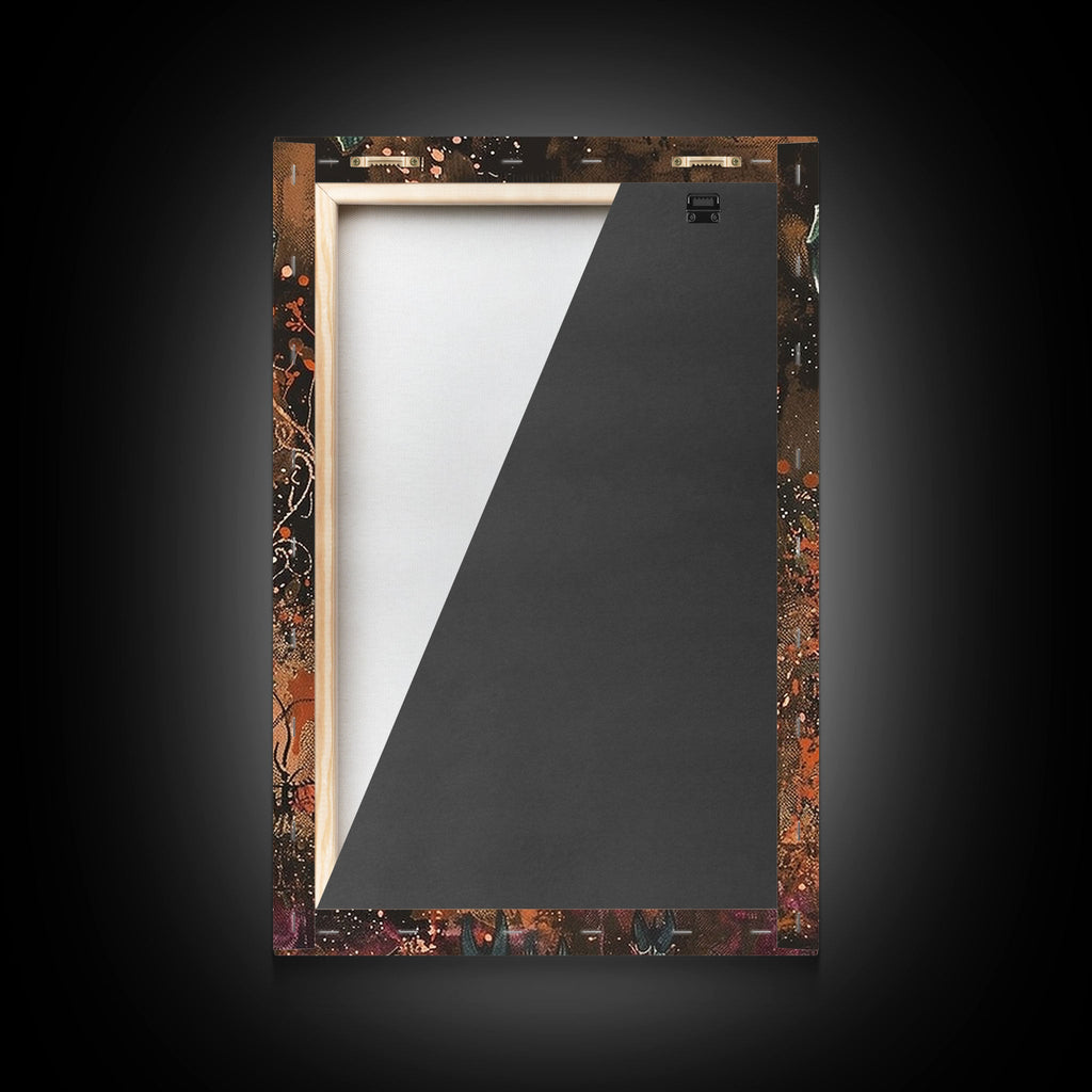 Mysterious Goat Demon Framed Canvas Print, Halloween Art, Unique Wall Art, Spooky Home Decor, Scary Art, Eerie Living Room Decor | | Wiccan Center