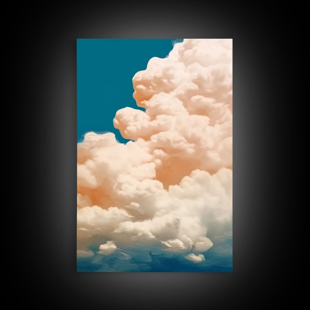Cloud Wall Art Triptych 3 Piece Set Blue Wall Art Abstract Art Print Minimalist Wall Art Indigo Art Maximalist Deco Sky Wall Art Sky Print | | Wiccan Center