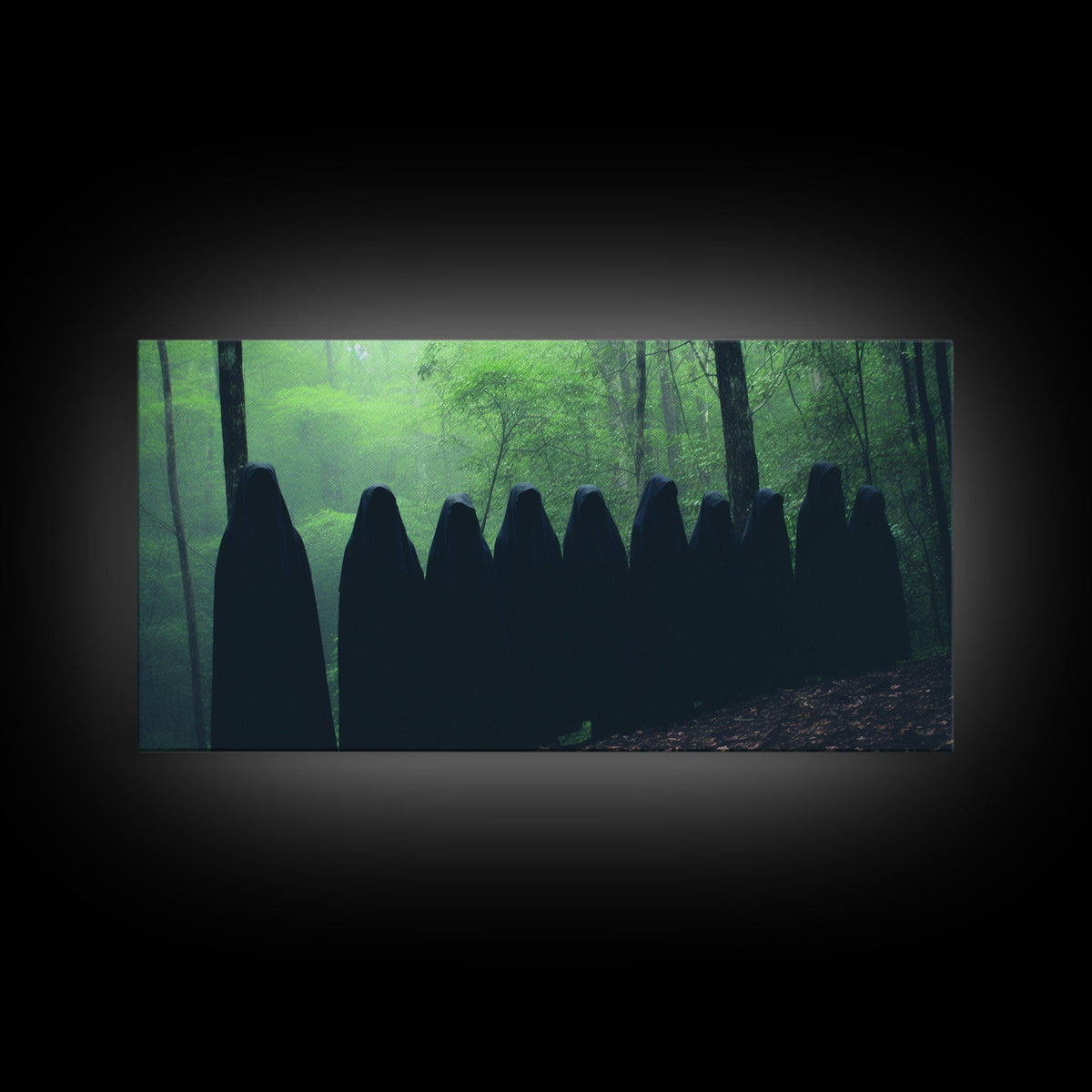 The Cult Of The Forest, Framed Canvas, Halloween Art Prints, Liminal Art, Halloween Photography | | Wiccan Center