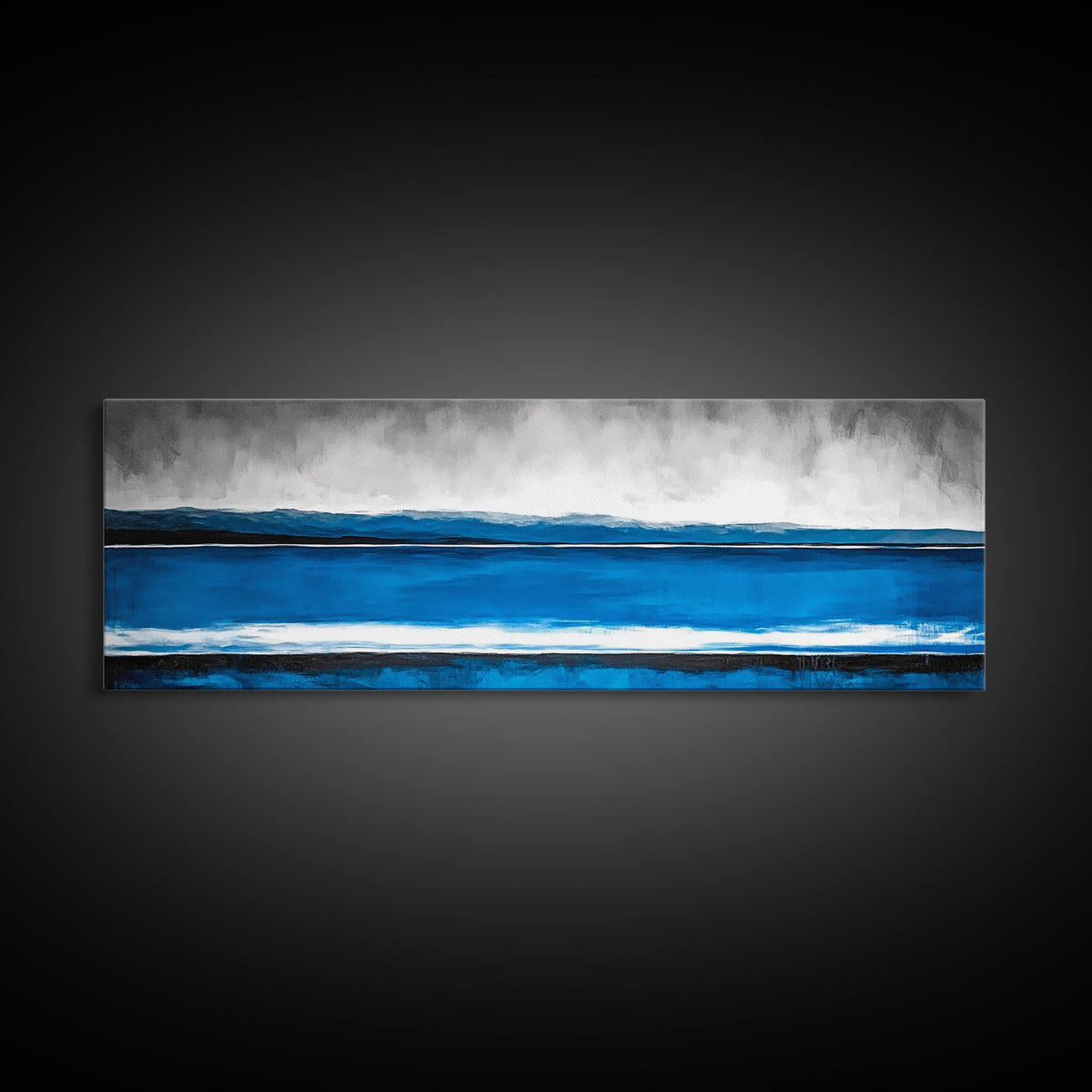 Ocean Wave, Beach Canvas Print, Coastal Art, Blue Water Painting, Modern Seascape, Nautical Wall Art, Living Room Decor, Minimalist Art | | Wiccan Center