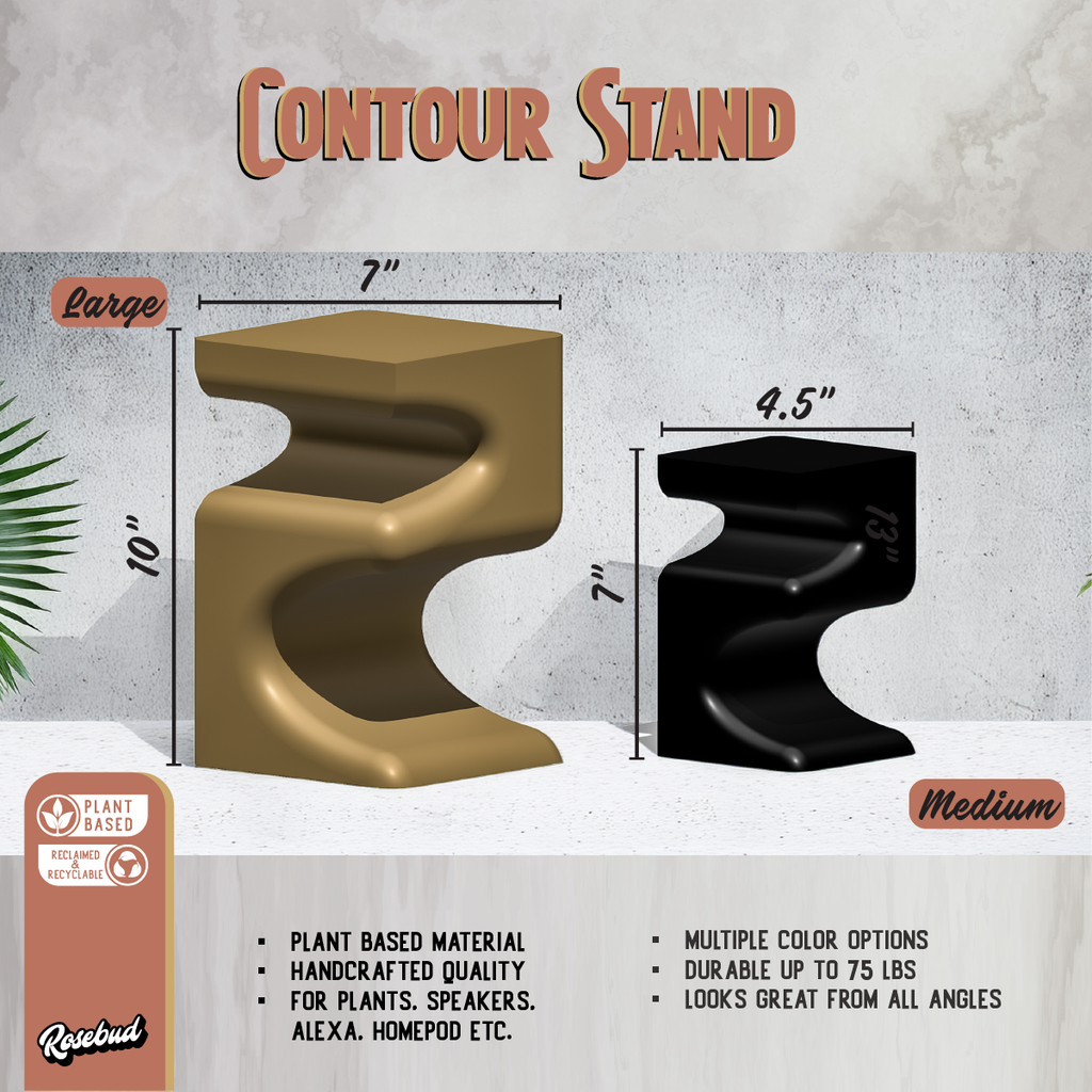 Plant Stand for Indoor Plant Pots - Perfect for House Plants and Plant Lovers, Gift for Plant Lover, Art Deco Planter Stands, Contour | plant stand | Wiccan Center