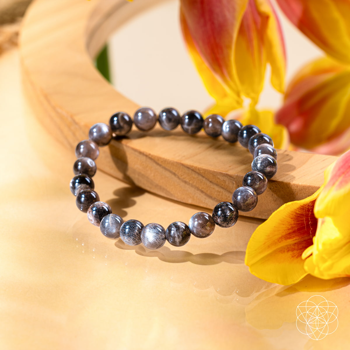 The Empath’s Cord Cutter – Black Moonstone Bracelet | Bracelet | Wiccan Center