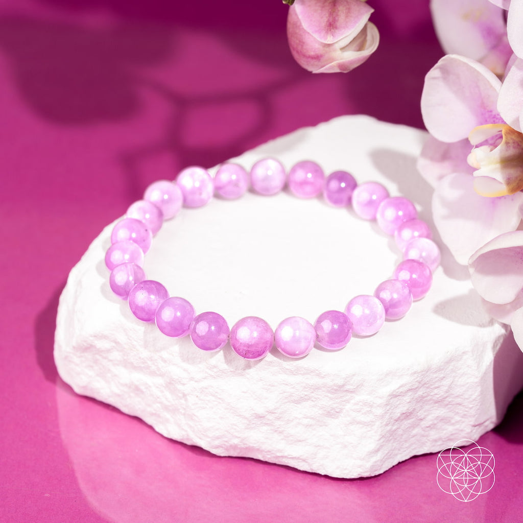 The Heart Reset - Rare Pink Kunzite Bracelet | Bracelet | Wiccan Center
