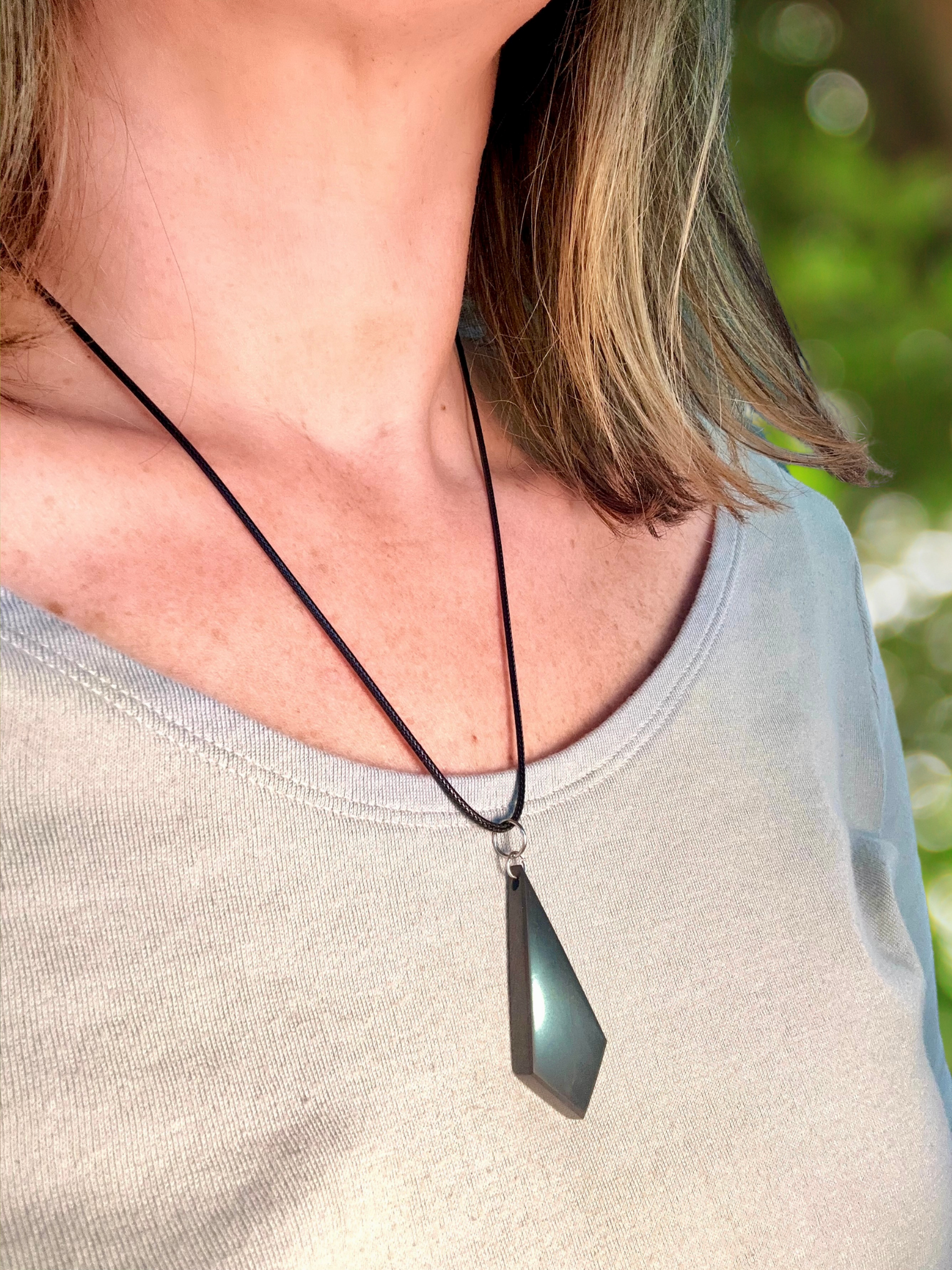 SHUNGITE PENDANTS! HURRY WHILE SUPPLIES LAST! - EMF Protection - Hand Cut Genuine Natural Shungite Pendant High Quality Black Lustrous Gemstone from Russia