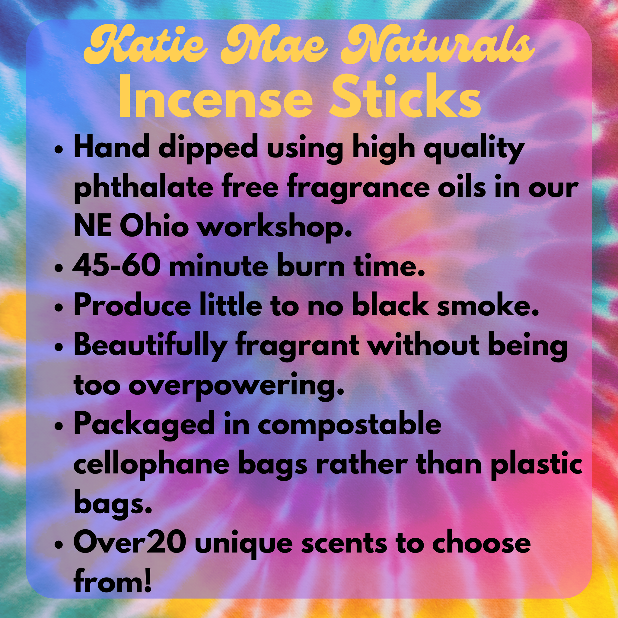 Blackened Amethyst Incense Sticks – Hand Dipped Floral & Sensual Incense