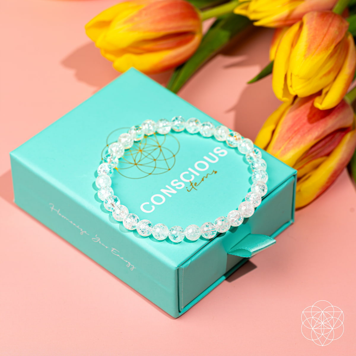 Emotional Ice Bath – The Ice Quartz Bracelet | 6mm | Bracelet | Wiccan Center