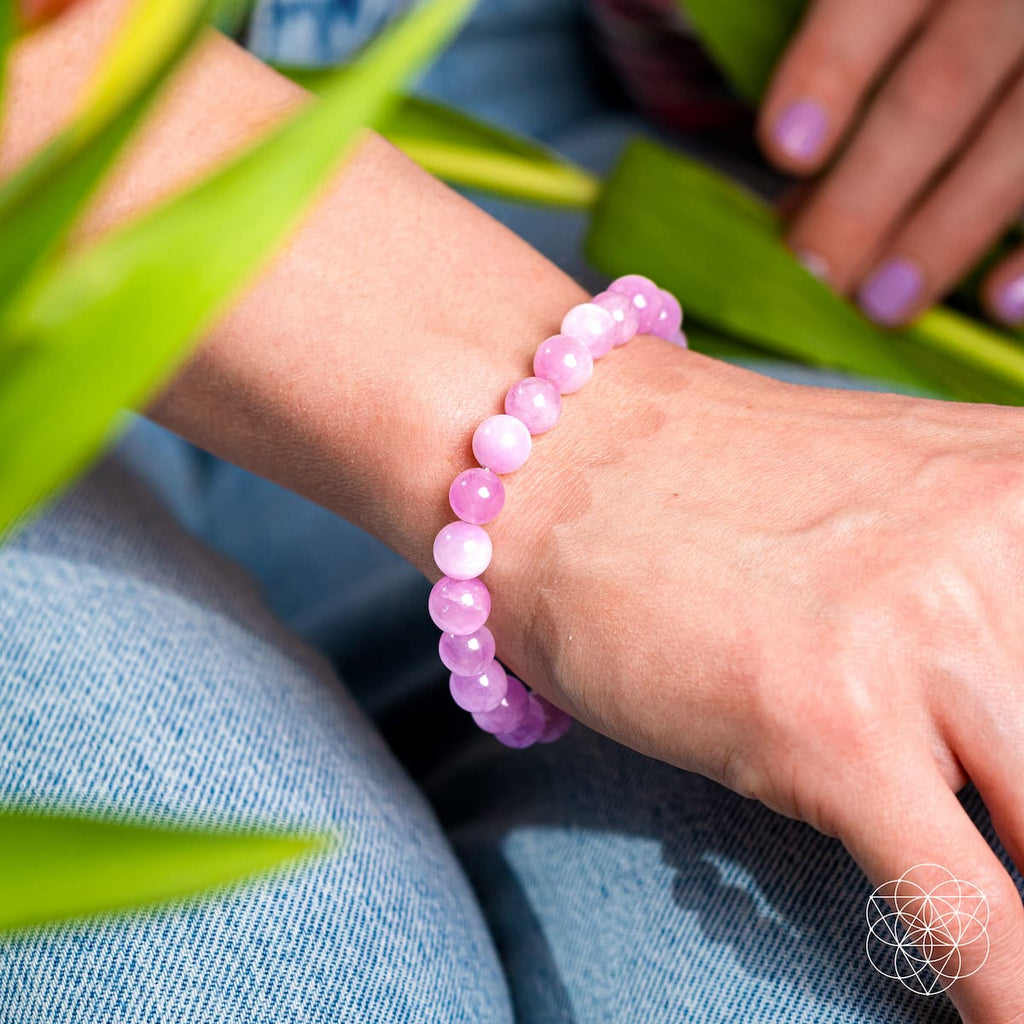 The Heart Reset - Rare Pink Kunzite Bracelet | Bracelet | Wiccan Center