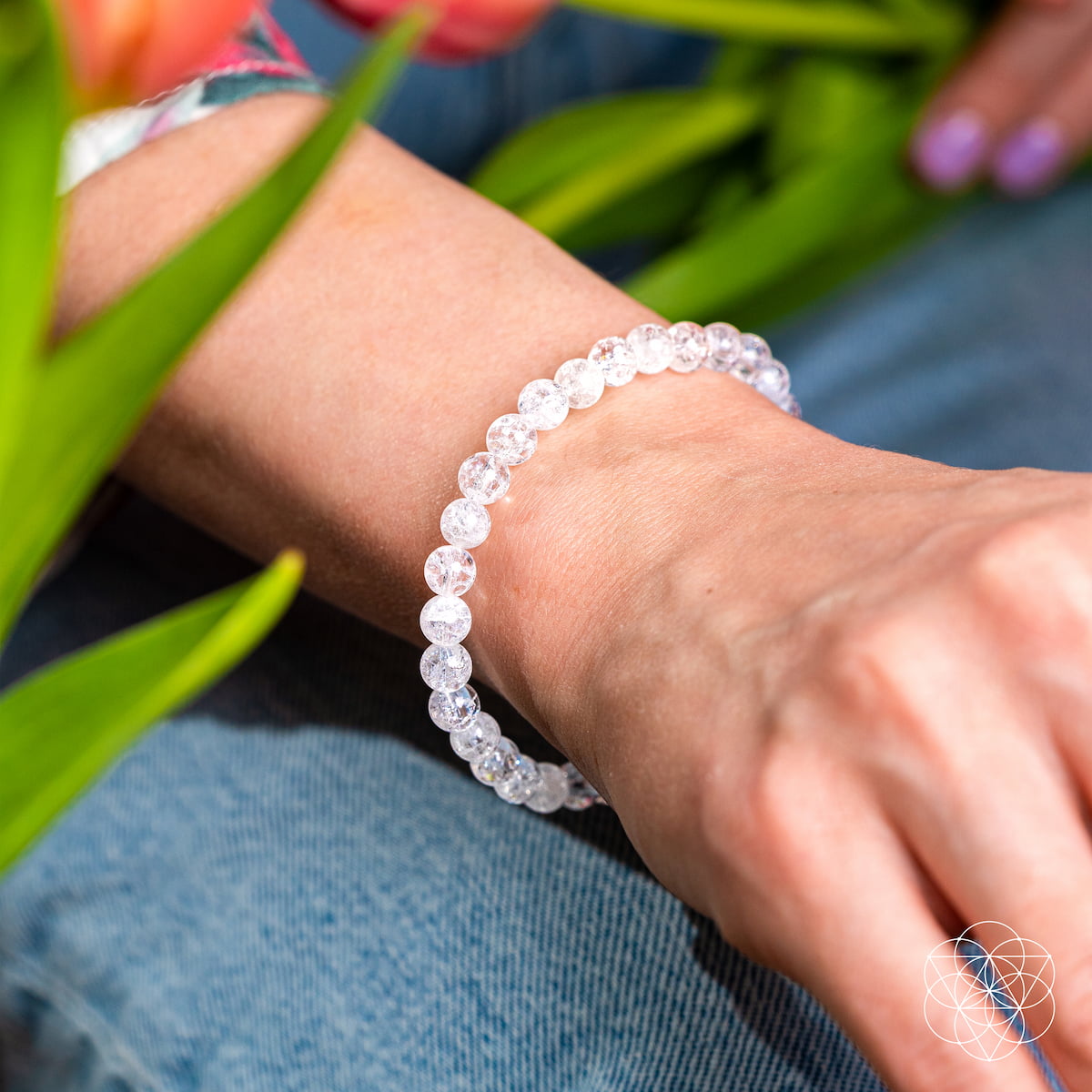 Emotional Ice Bath – The Ice Quartz Bracelet | 6mm | Bracelet | Wiccan Center