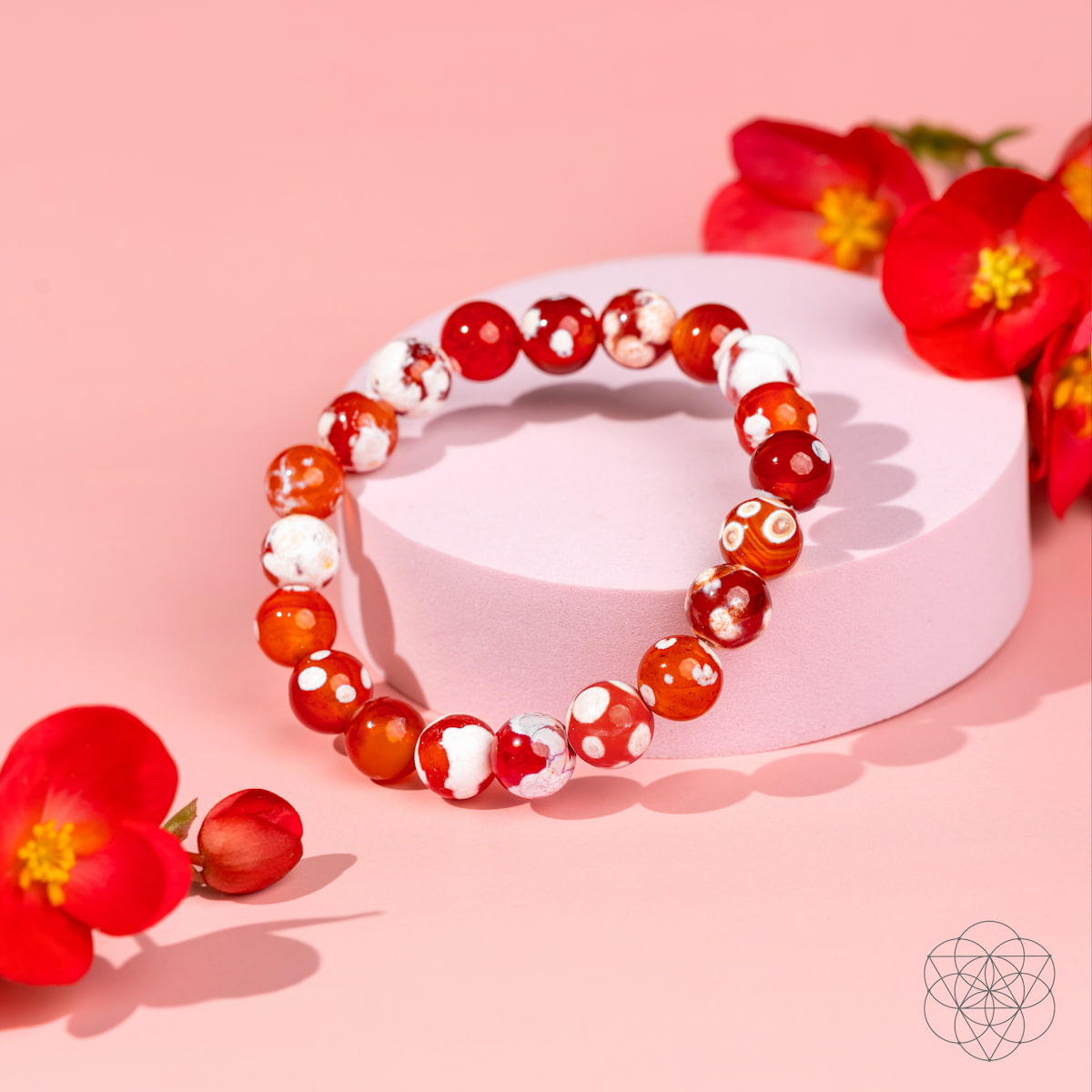 Feminine Force – Carnelian Orca Agate Bracelet | Bracelet | Wiccan Center
