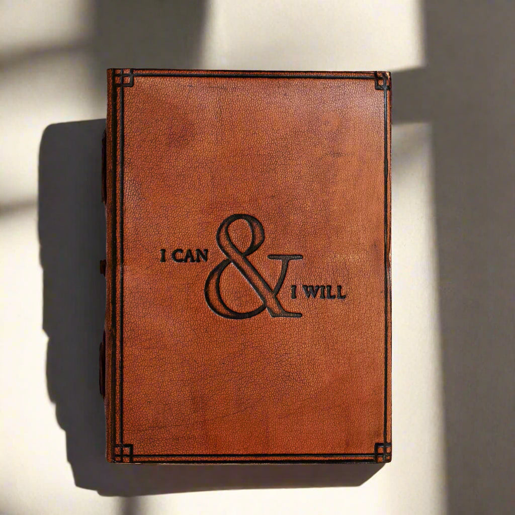 I Can And I Will Quote Leather Journal | Journal | Wiccan Center