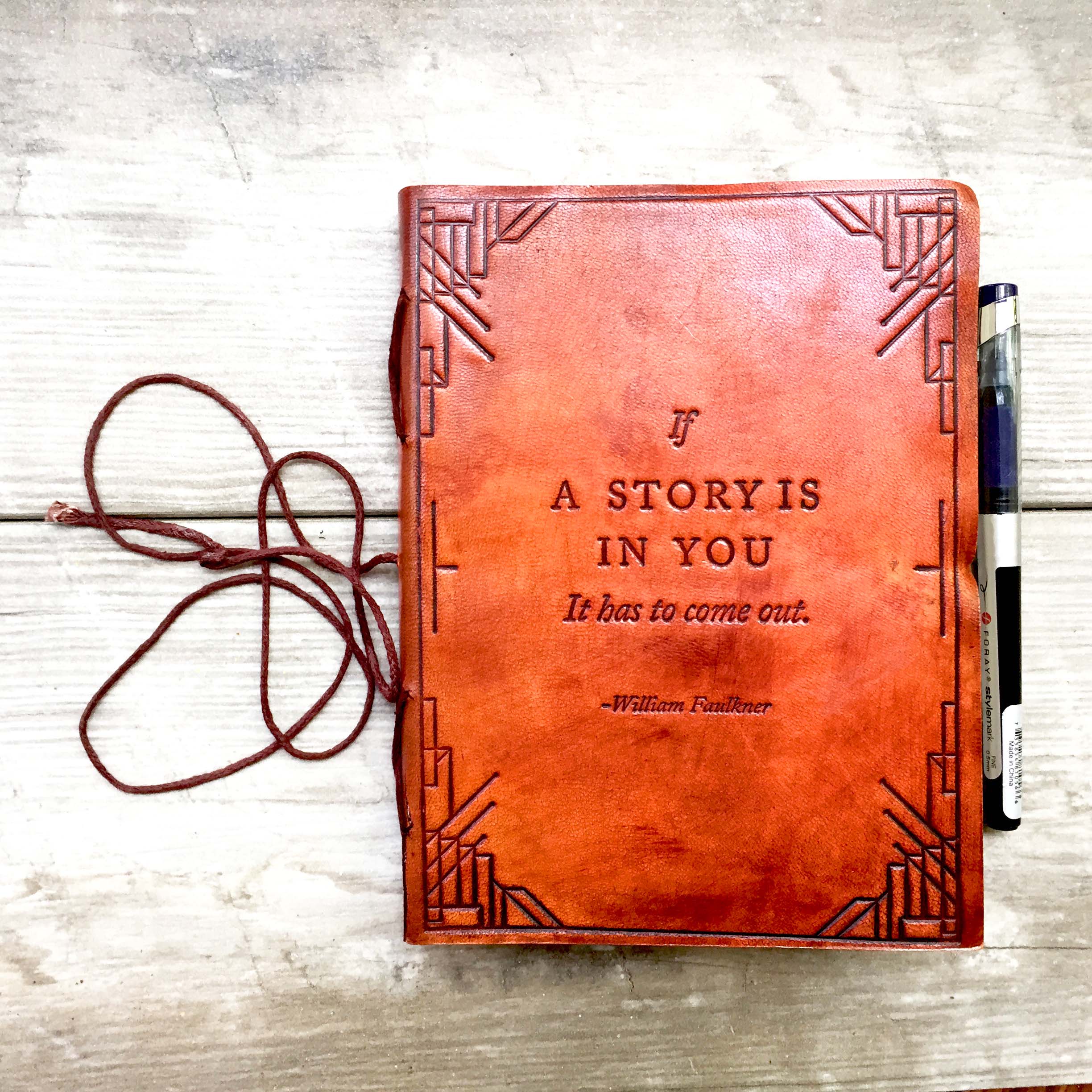 "If A Story" Handmade Leather Journal | Journal | Wiccan Center