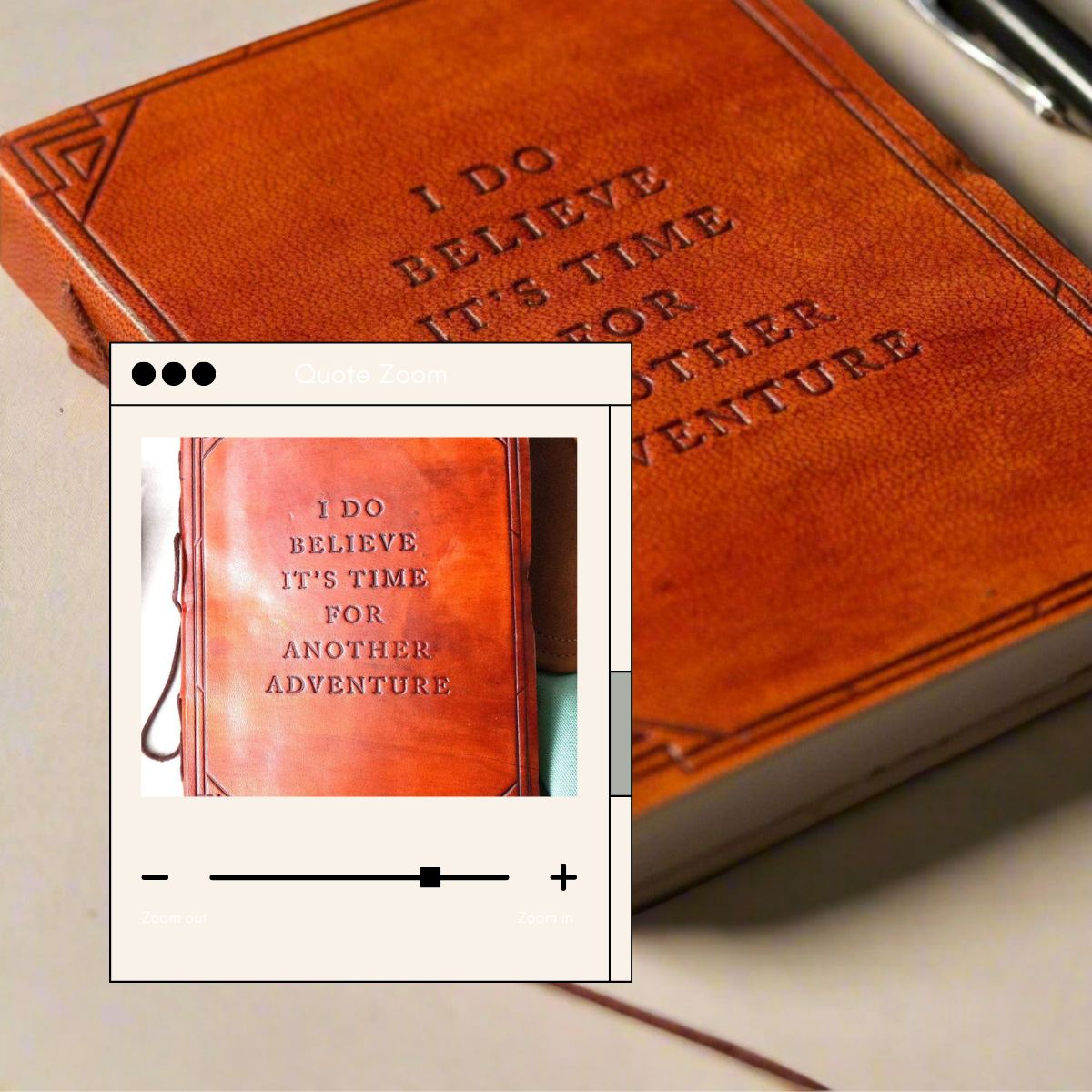 Another Adventure Quote Leather Journal | Journal | Wiccan Center