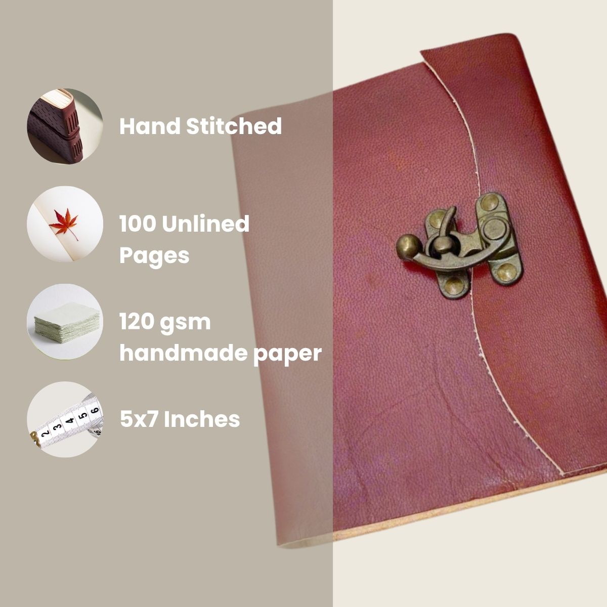 Latch Handmade Leather Journal | Journal | Wiccan Center