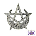 Crescent Moon Pentacle Plaque | Figurine | Wiccan Center