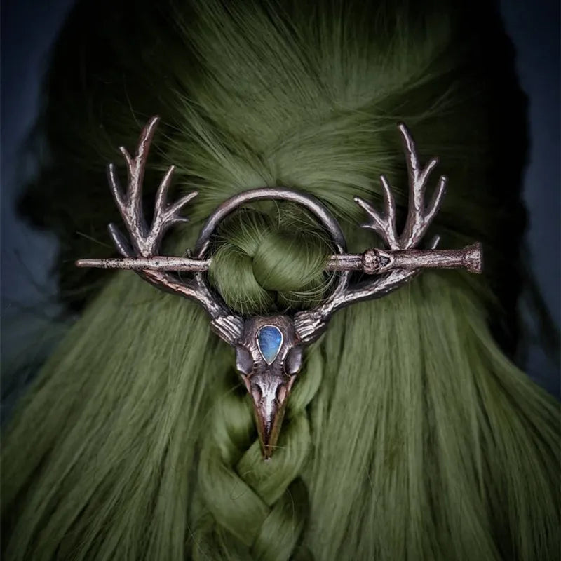 Moonstone Copper Hair Sticks | hair pin accessories | Wiccan Center