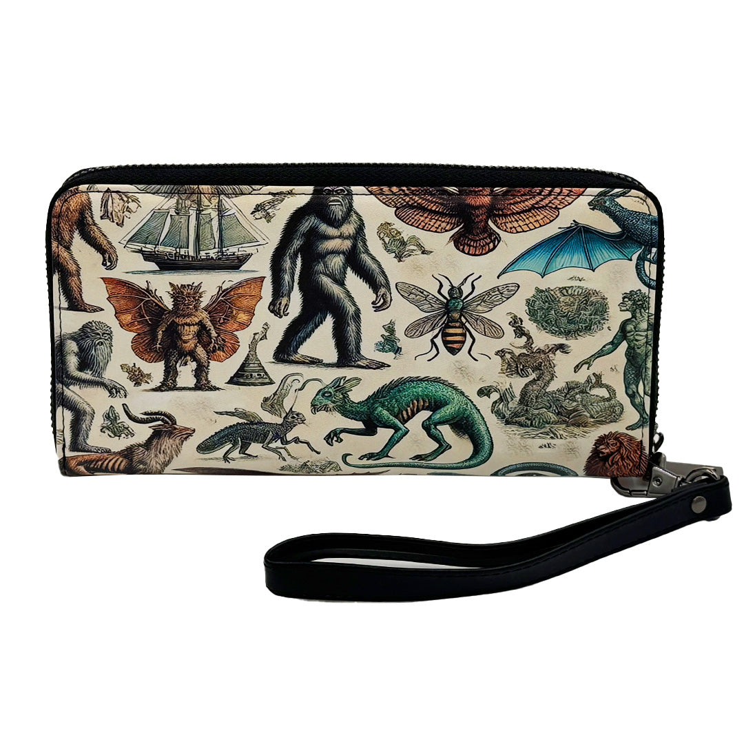 Cryptids and Mythological Creatures Clutch Wallet | Clutch | Wiccan Center
