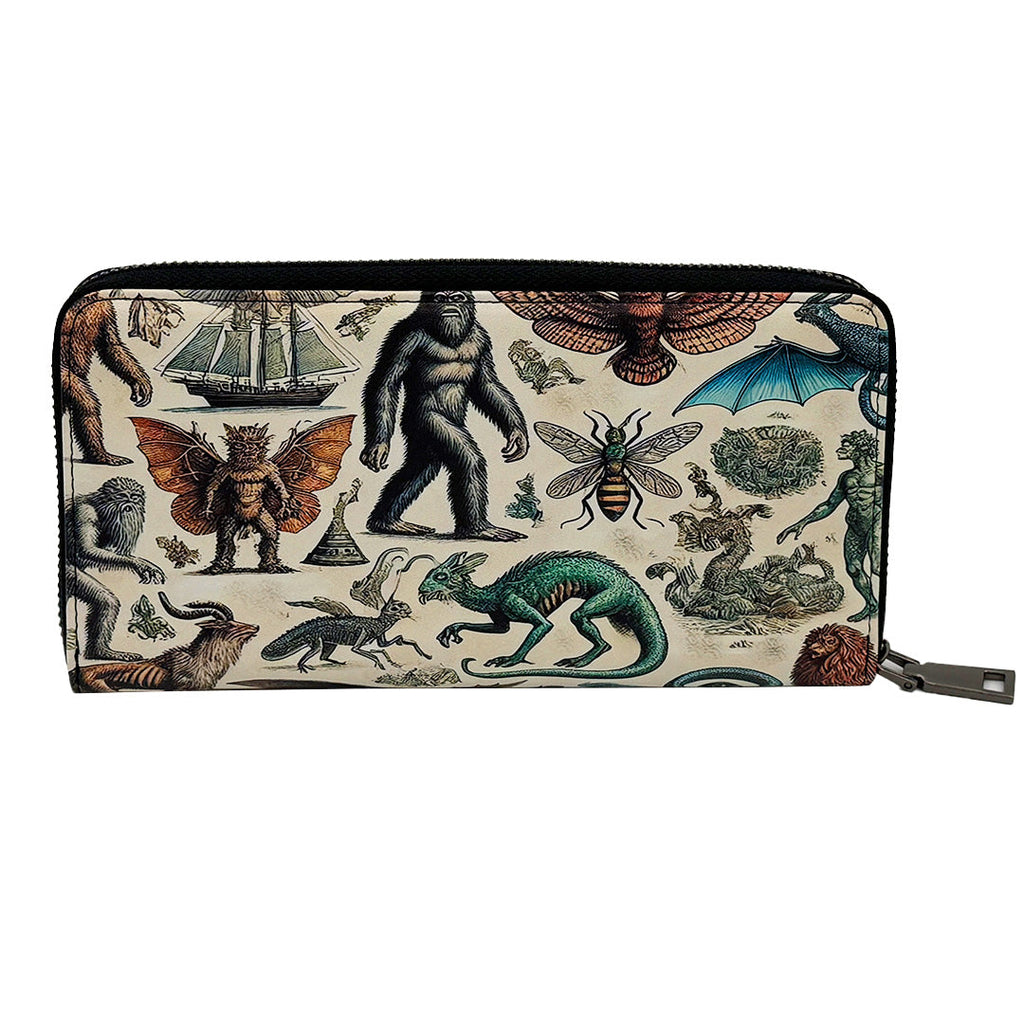 Cryptids and Mythological Creatures Clutch Wallet | Clutch | Wiccan Center