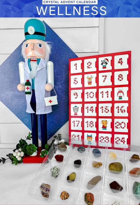 Wellness & Health Crystal Lover's Advent Calendar | Crystal Advent Calendar | Wiccan Center