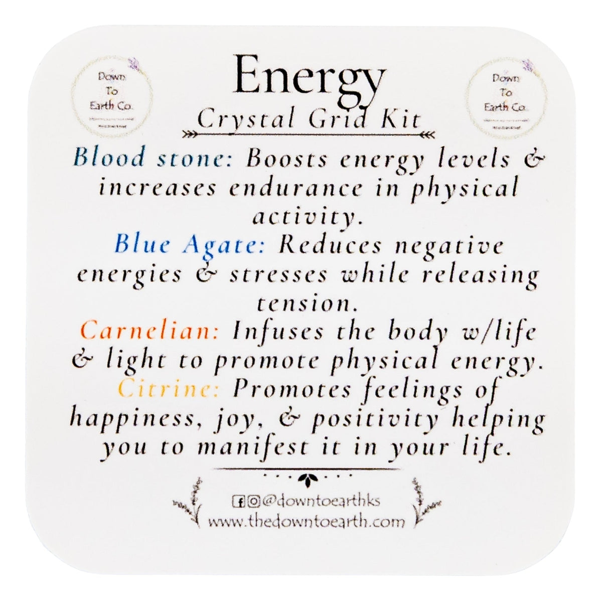 Energy Crystal Grid Kit | Religious Items | Wiccan Center