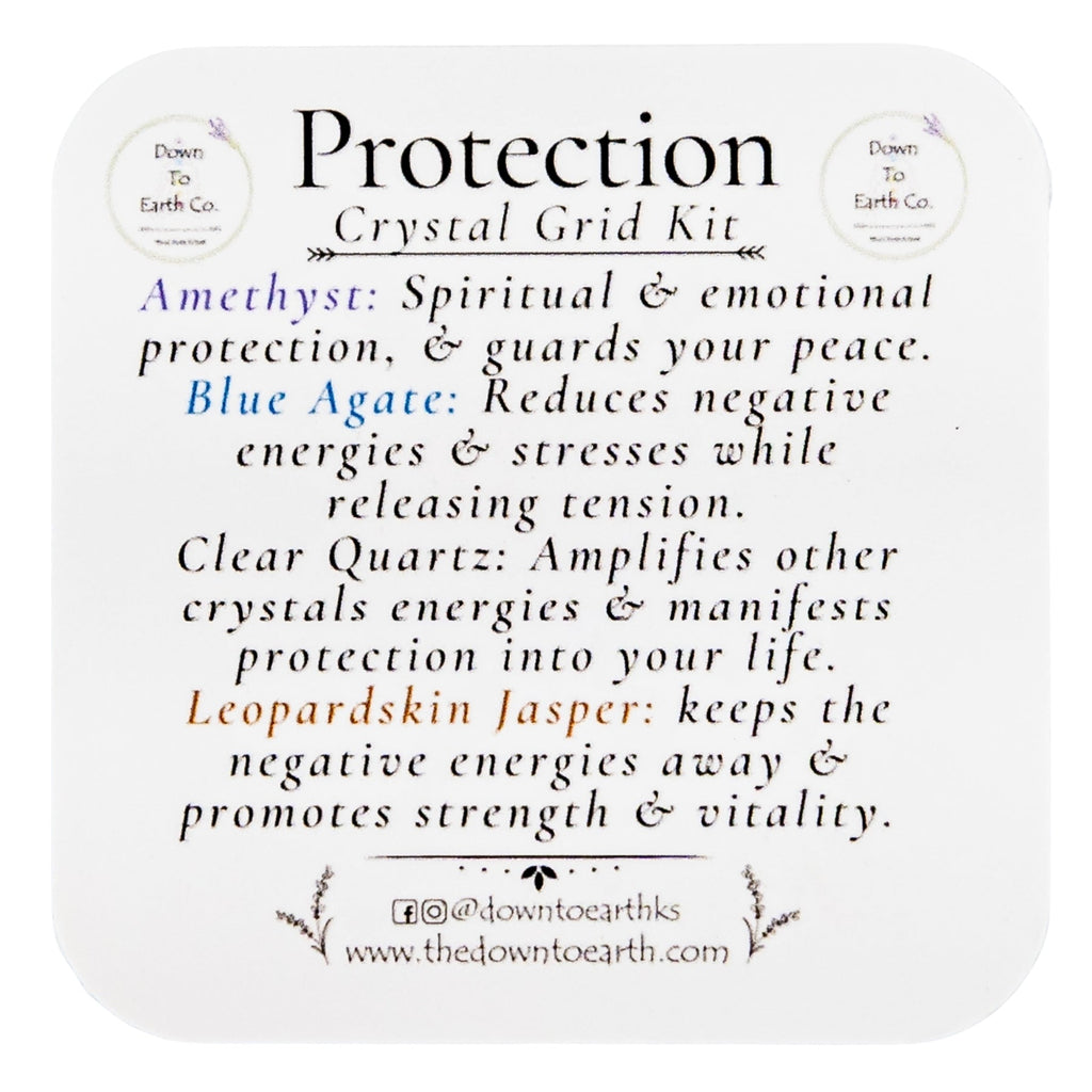 Protection Crystal Grid Kit | Religious Items | Wiccan Center