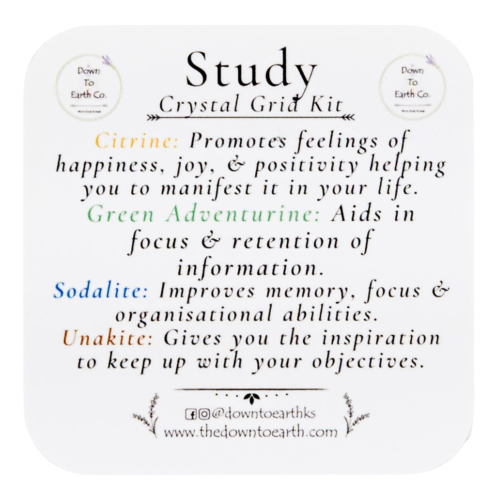 Study Crystal Grid Kit | Religious Items | Wiccan Center