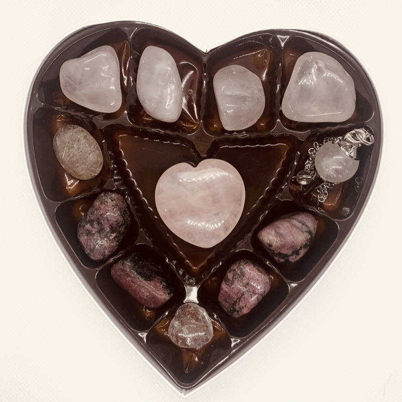 Crystal Lover’s Valentine’s Heart Box | | Wiccan Center