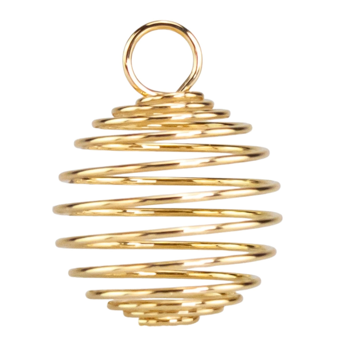 Spiral Crystal Cage Holder