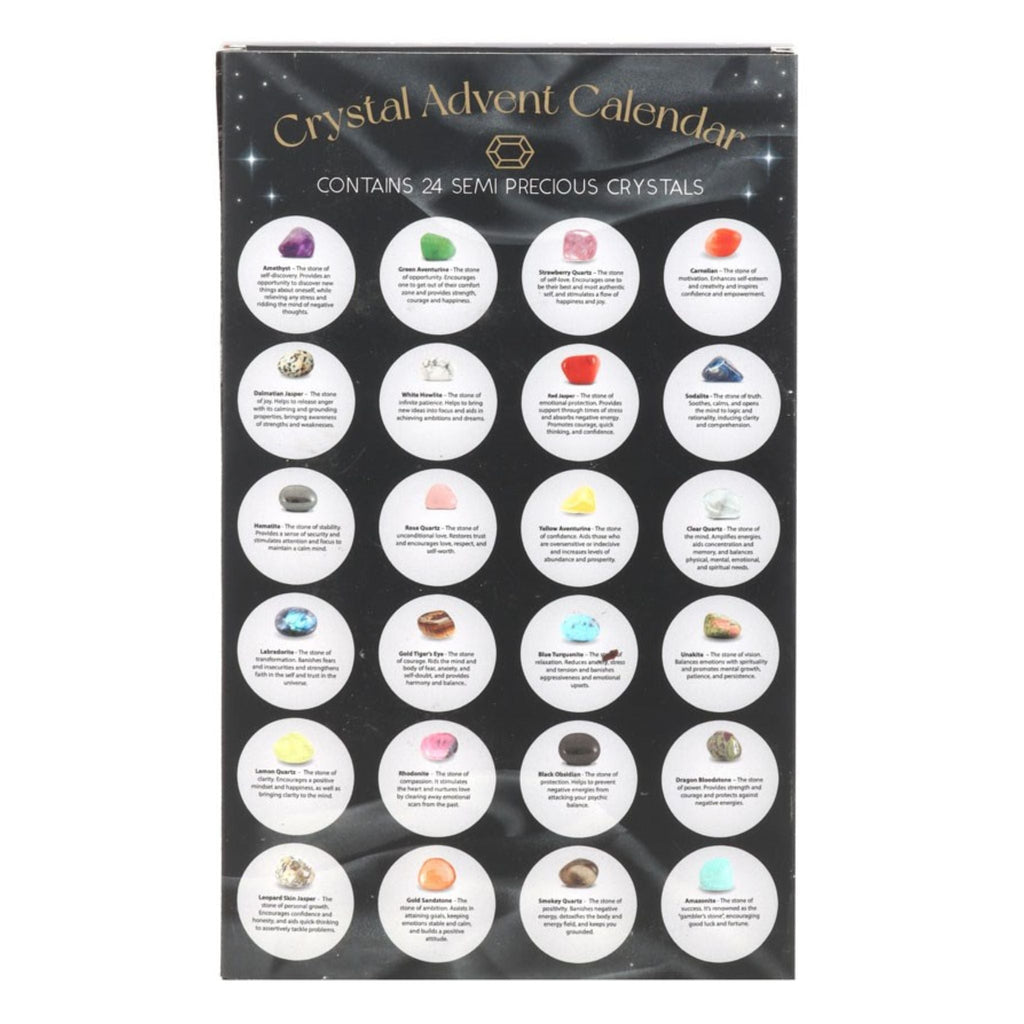 24-Day Crystal Advent Calendar | Rocks & Fossils | Wiccan Center