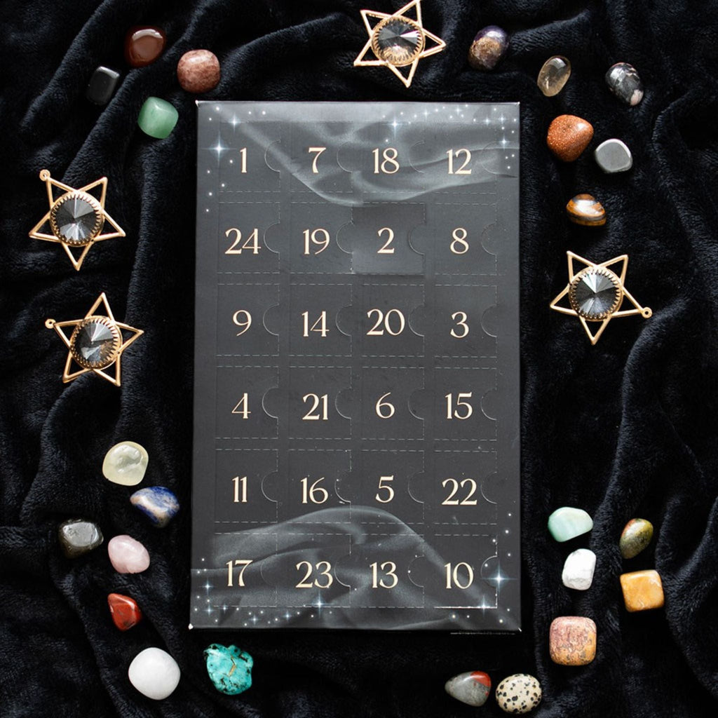 24-Day Crystal Advent Calendar | Rocks & Fossils | Wiccan Center