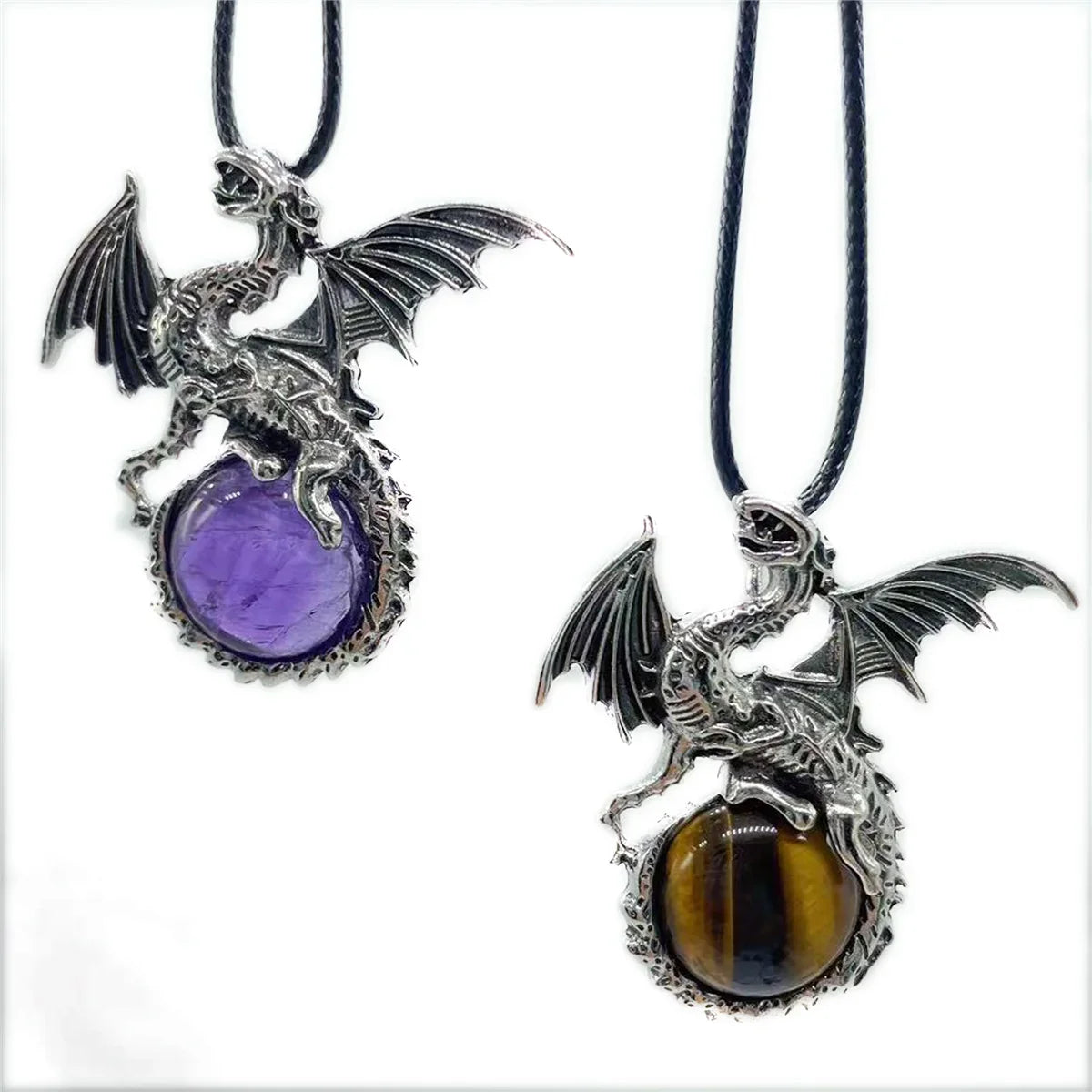 Crystal Circle Dragon Necklaces | necklace | Wiccan Center
