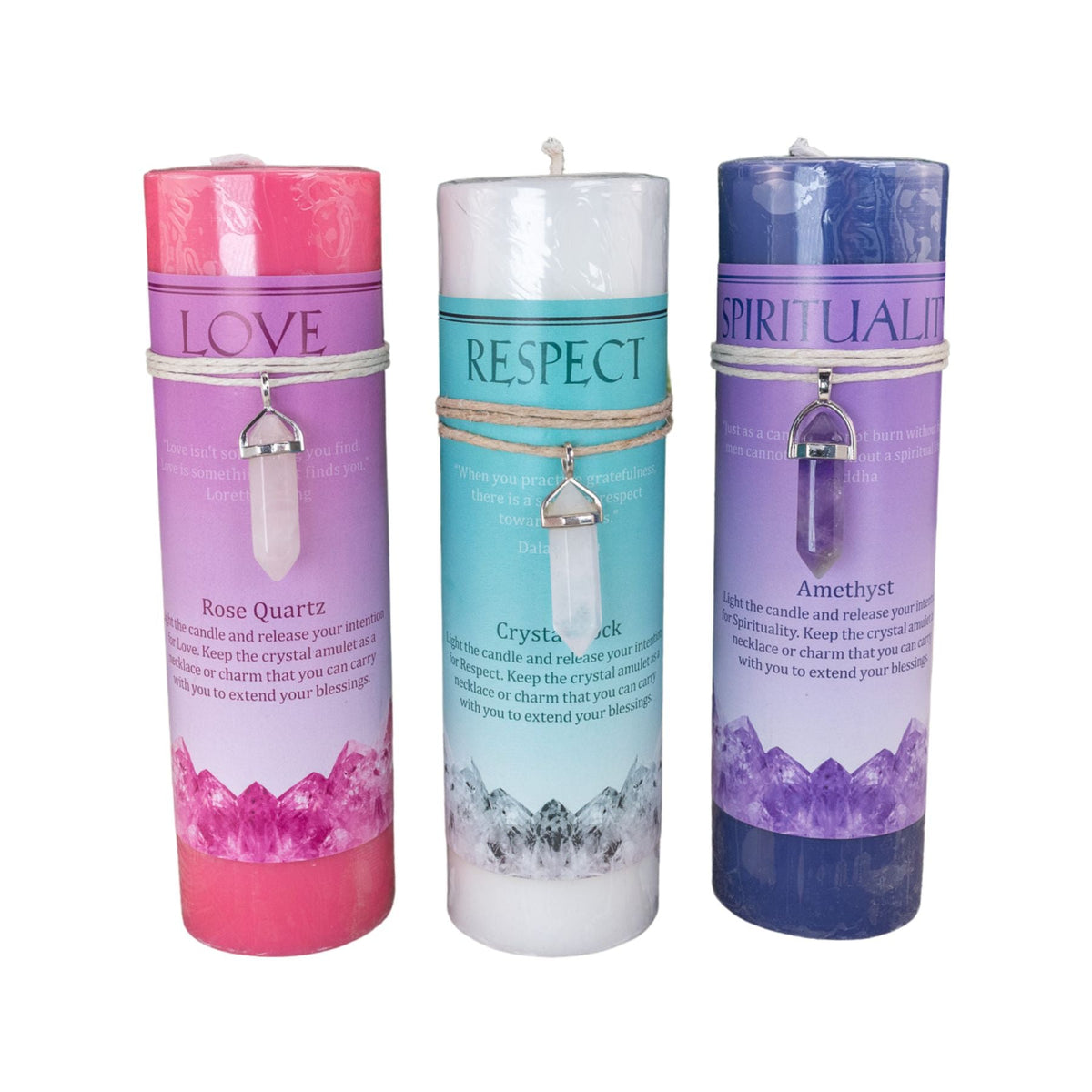 Crystal Energy Pillar Candle | Candles | Wiccan Center