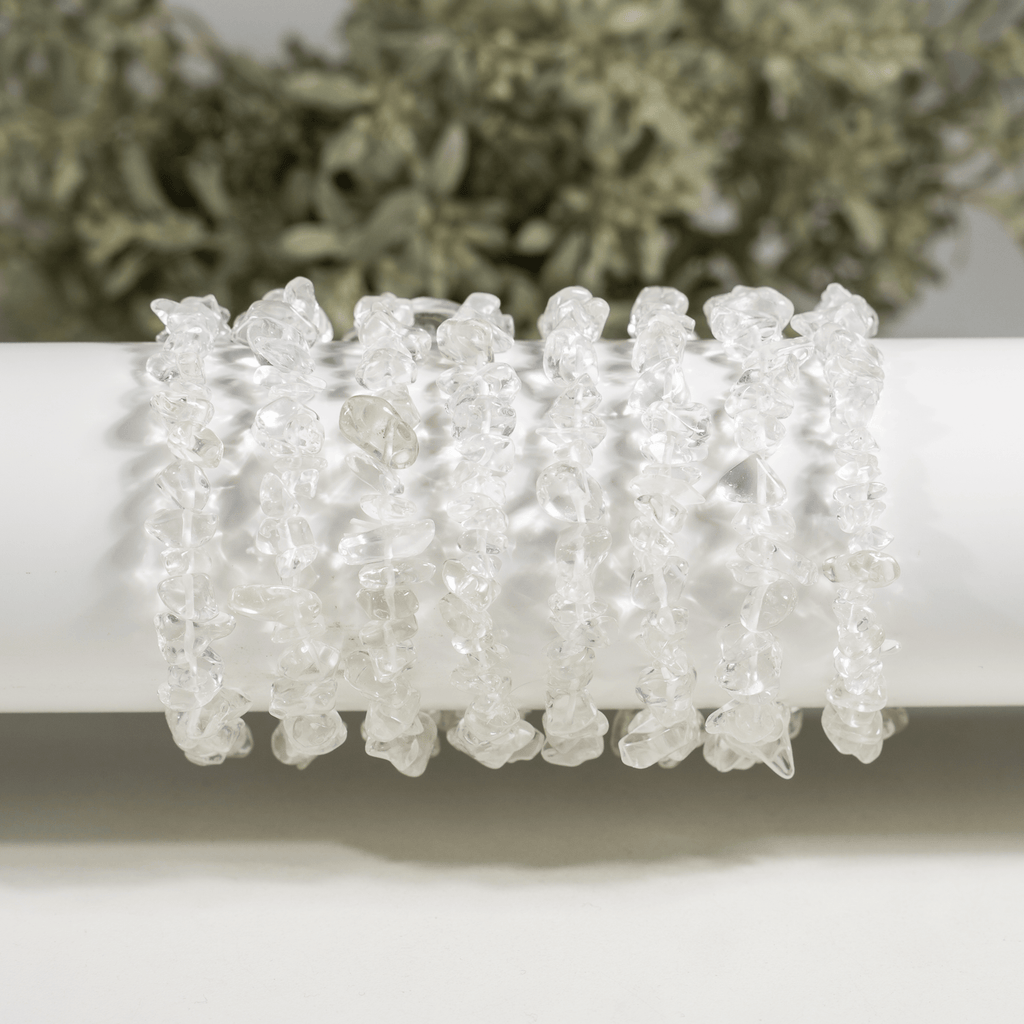 Crystal Quartz Chip Bracelet (Channeling and Dreams )