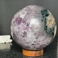 Crystal purple amethyst - Gem stone amethyst sphere | Amethyst Geodes | Wiccan Center