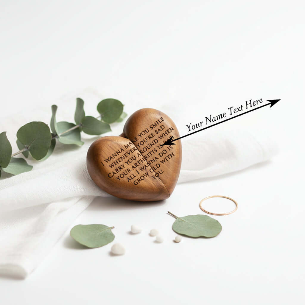 Custom Engraved Proposal Ring Box – Wooden Diamond Ring Gift Box