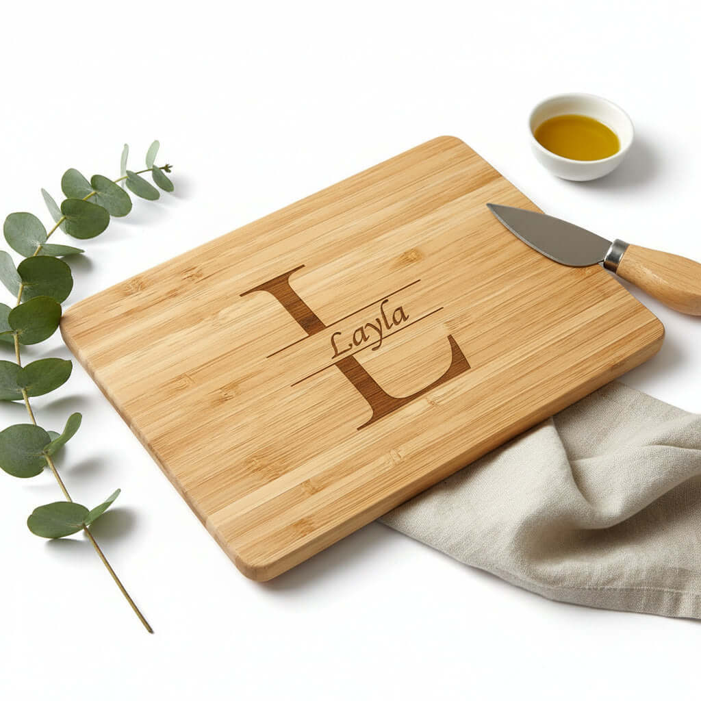 Custom engraved bamboo cutting board Walnut Cutting Board