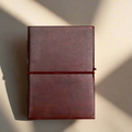Rustic Dark Brown 5x7 Leather Journal - Unlined & Tree-Free Paper | Journal | Wiccan Center