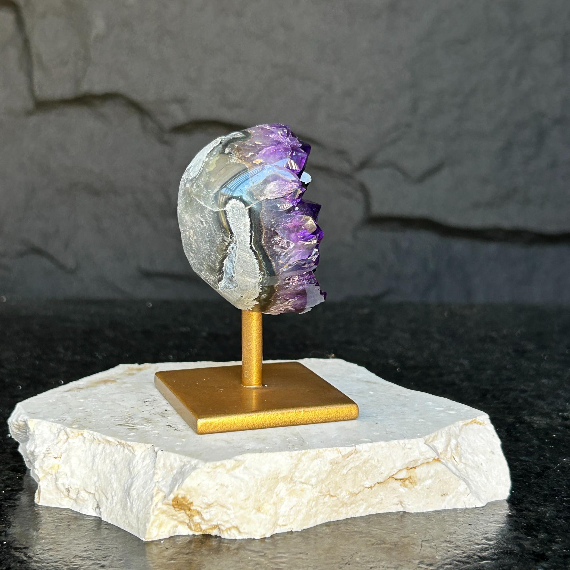 4 Inch Amethyst Crystals on Metal Stand. | | Wiccan Center