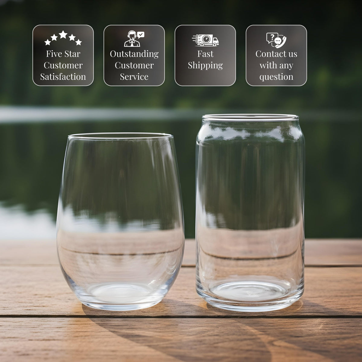 Jolly Roger (Skull & Cross Bones) Pirate Flag Laser Engraved Glasses | Barware | Wiccan Center