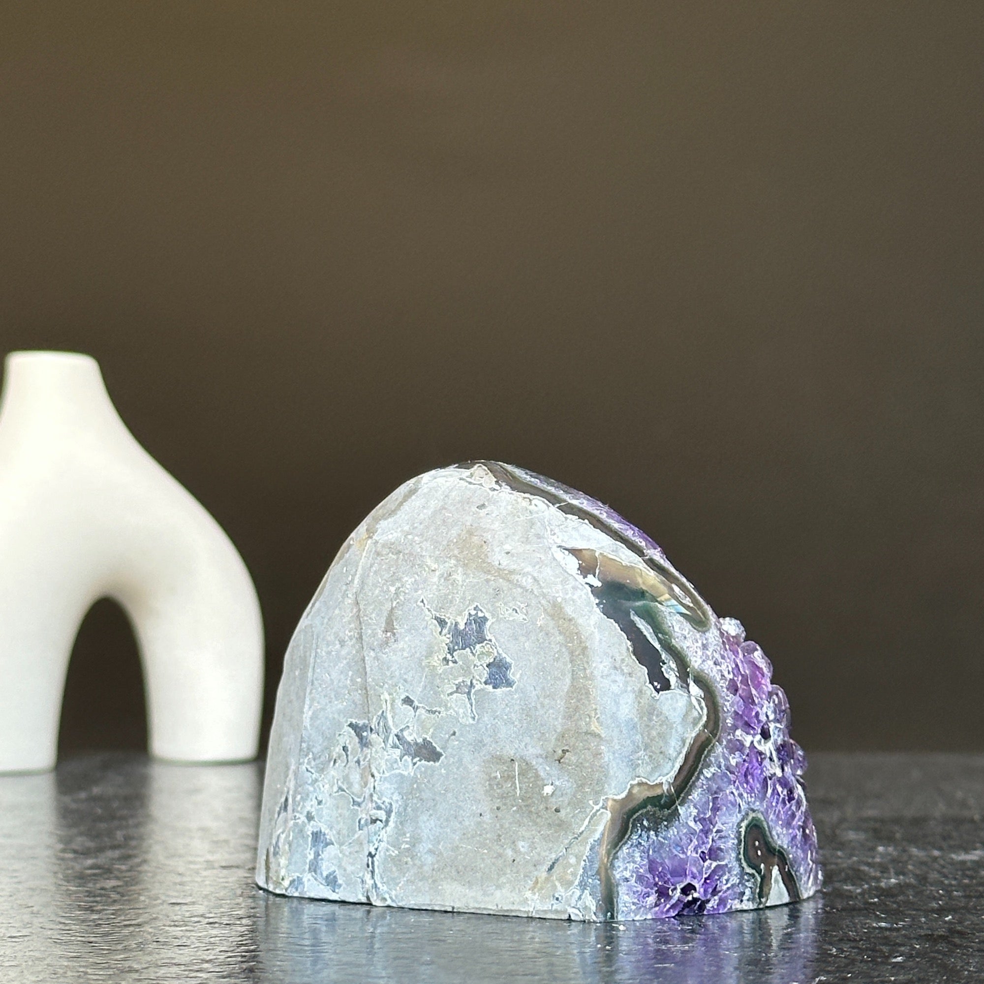 Cut Base Amethyst, Self Standing Crystal Cluster, Free Standing Amethyst | Amethyst Geodes | Wiccan Center