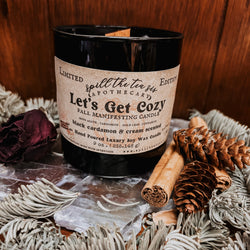 Let’s Get Cozy Intention Candle | Warm Spiced Soy Candle | | Wiccan Center